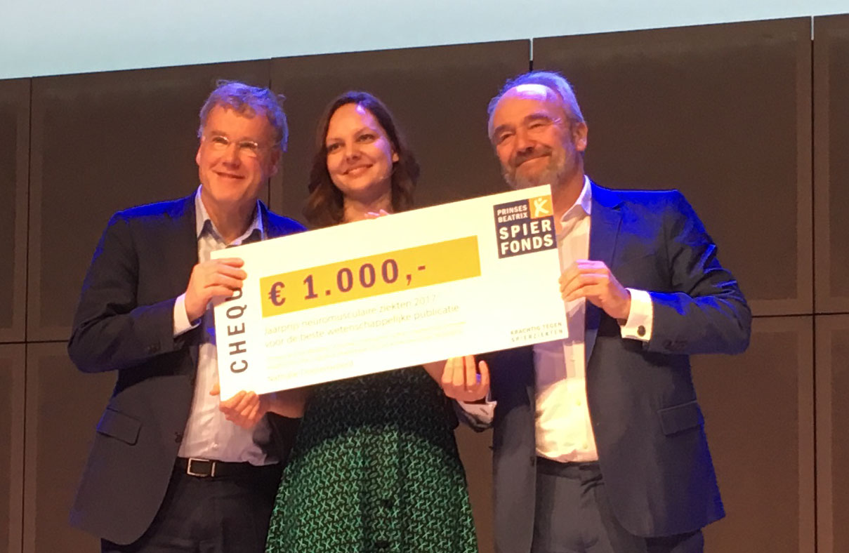 Nathalie Doorenweerd wint jaarprijs neuromusculaire ziekten